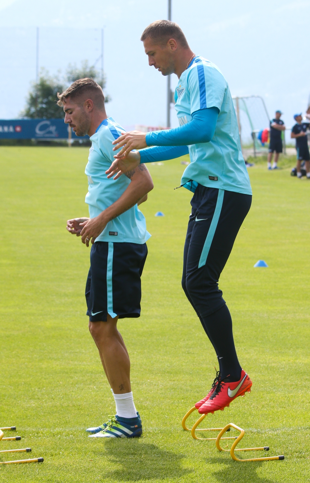 «Газпром»-тренировочные сборы в Швейцарии: утренняя тренировка 11 июля