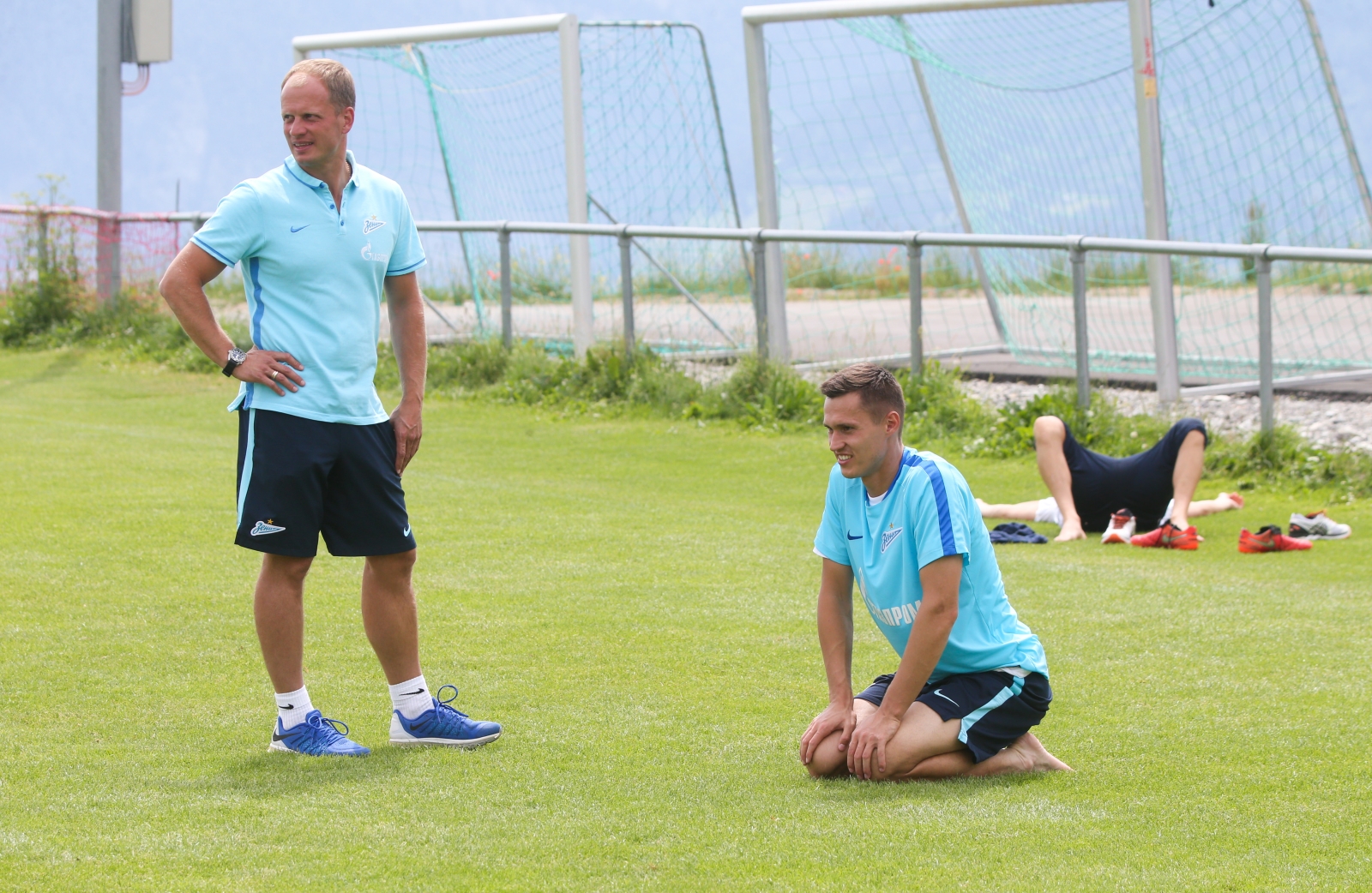 «Газпром»-тренировочные сборы в Швейцарии: утренняя тренировка 11 июля