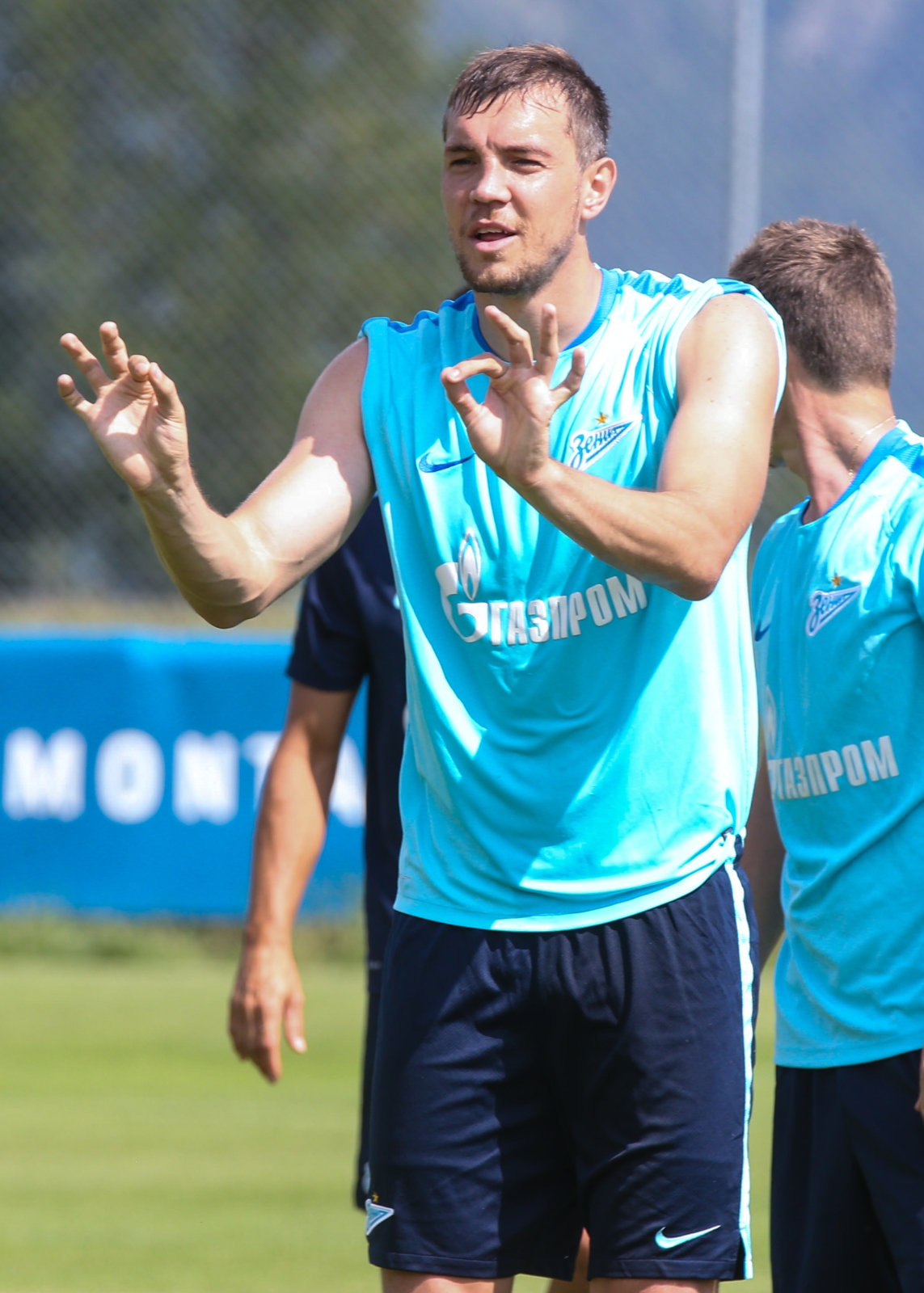 «Газпром»-тренировочные сборы в Швейцарии: утренняя тренировка 11 июля