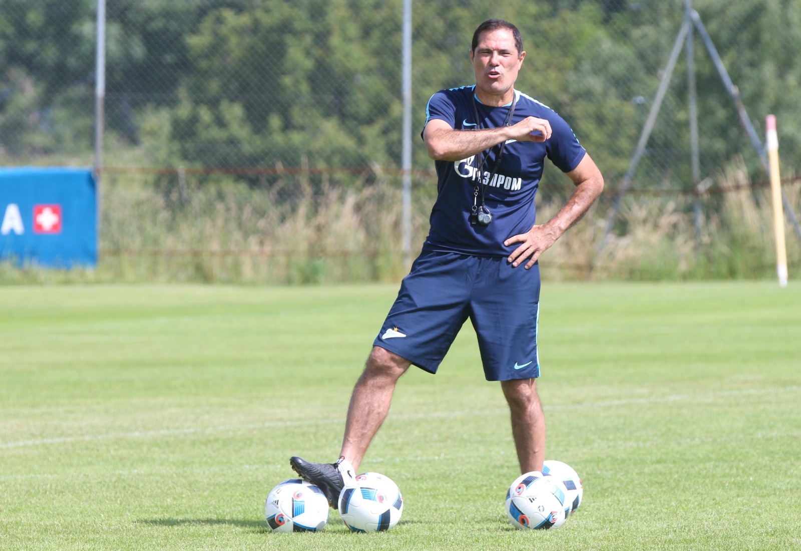 «Газпром»-тренировочные сборы в Швейцарии: утренняя тренировка 11 июля