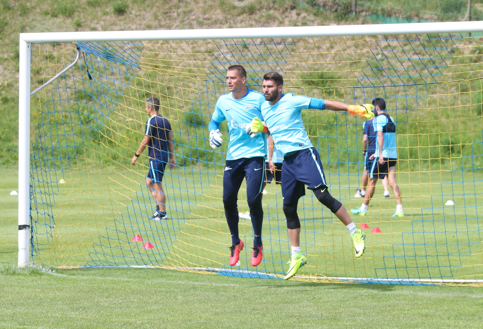 «Газпром»-тренировочные сборы в Швейцарии: утренняя тренировка 11 июля