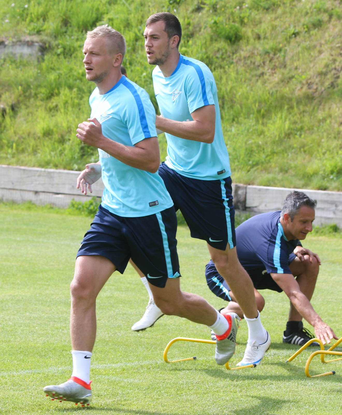 «Газпром»-тренировочные сборы в Швейцарии: утренняя тренировка 11 июля