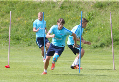 «Газпром»-тренировочные сборы в Швейцарии: утренняя тренировка 11 июля