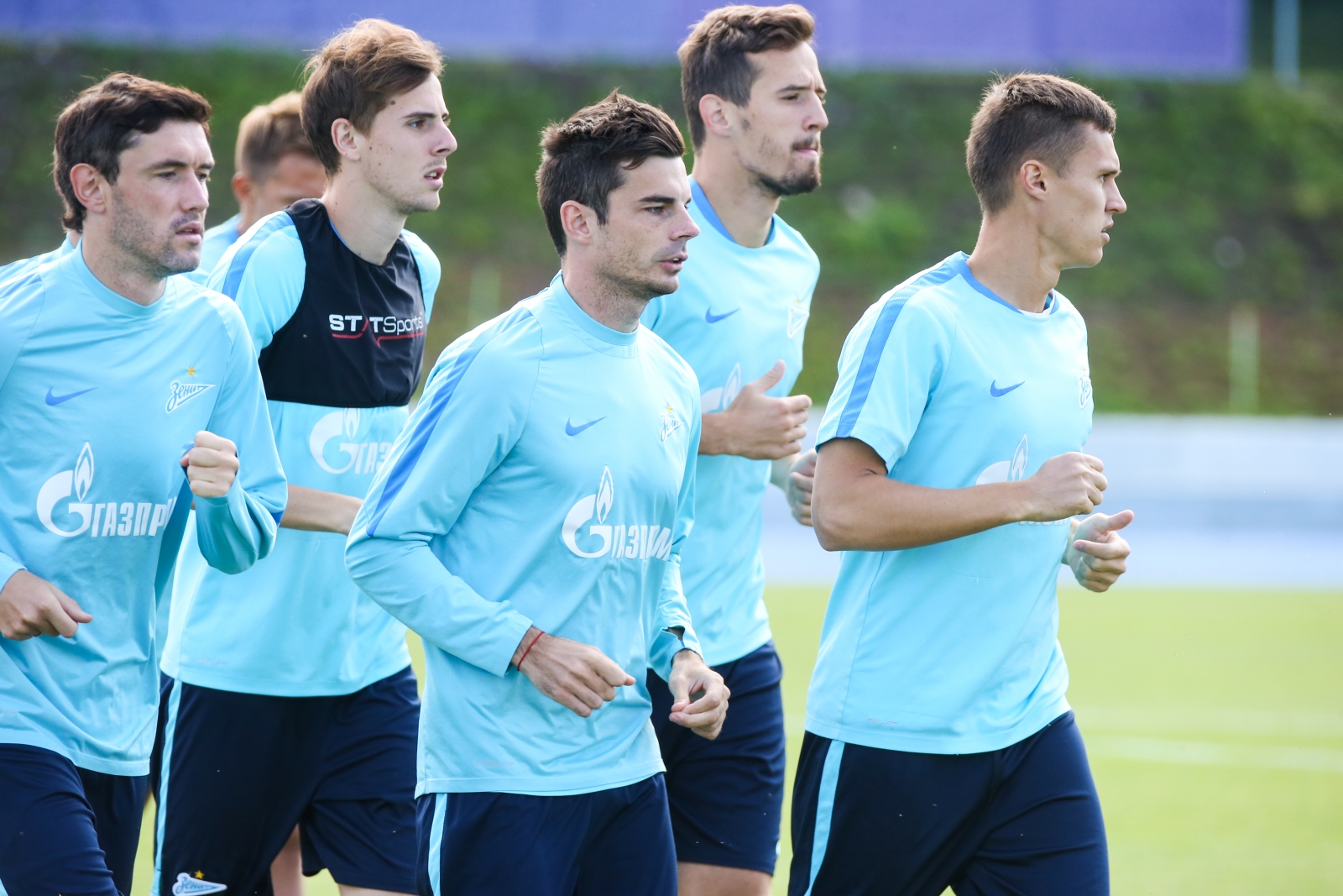 «Газпром»-тренировочные сборы в Швейцарии: утренняя тренировка 15 июля