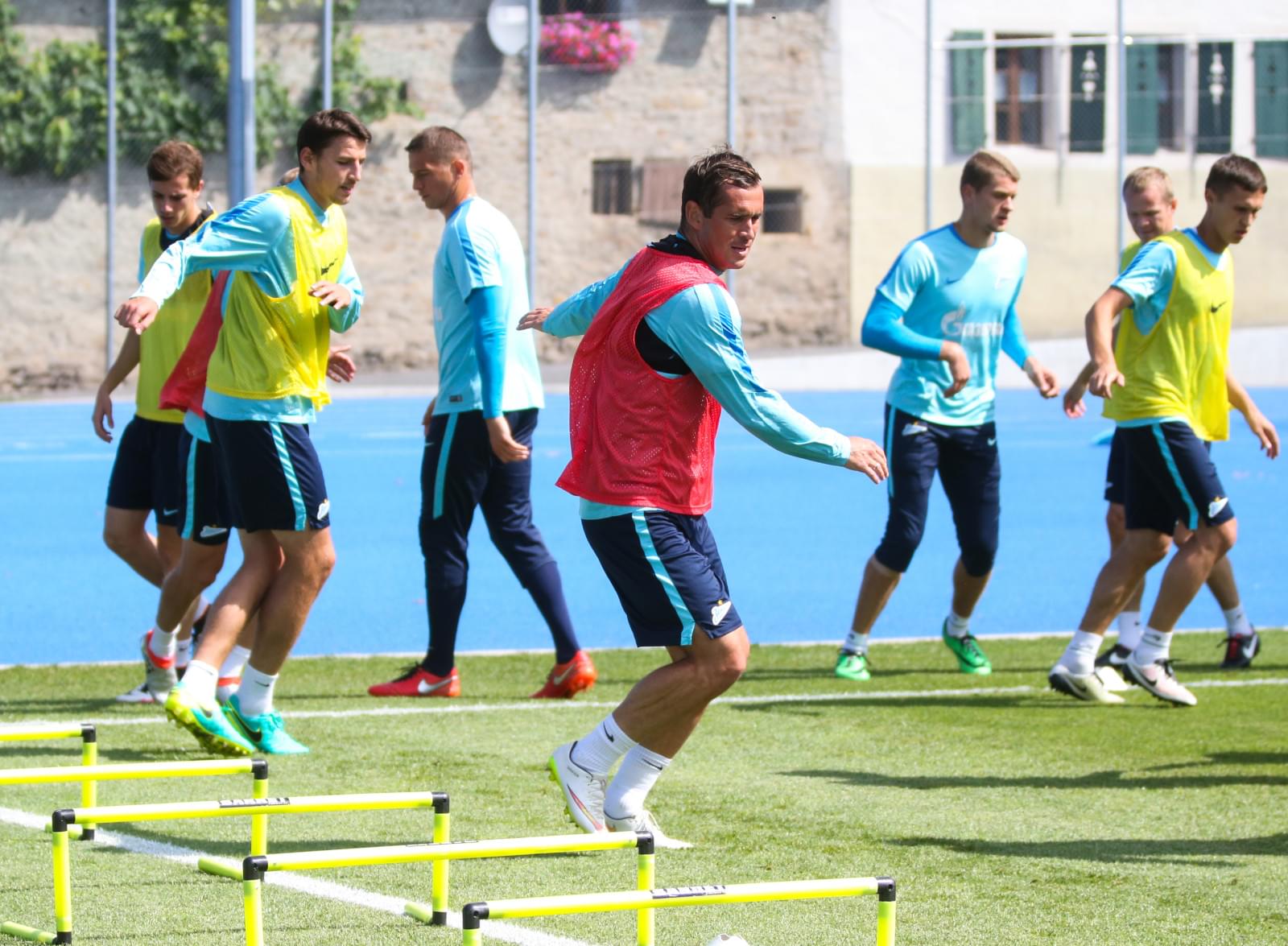 «Газпром»-тренировочные сборы в Швейцарии: утренняя тренировка 15 июля