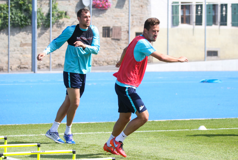 «Газпром»-тренировочные сборы в Швейцарии: утренняя тренировка 15 июля