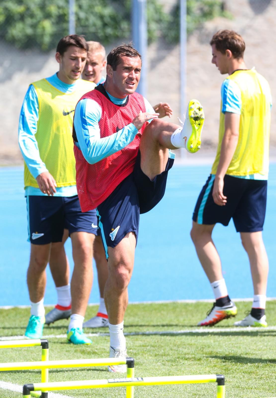 «Газпром»-тренировочные сборы в Швейцарии: утренняя тренировка 15 июля