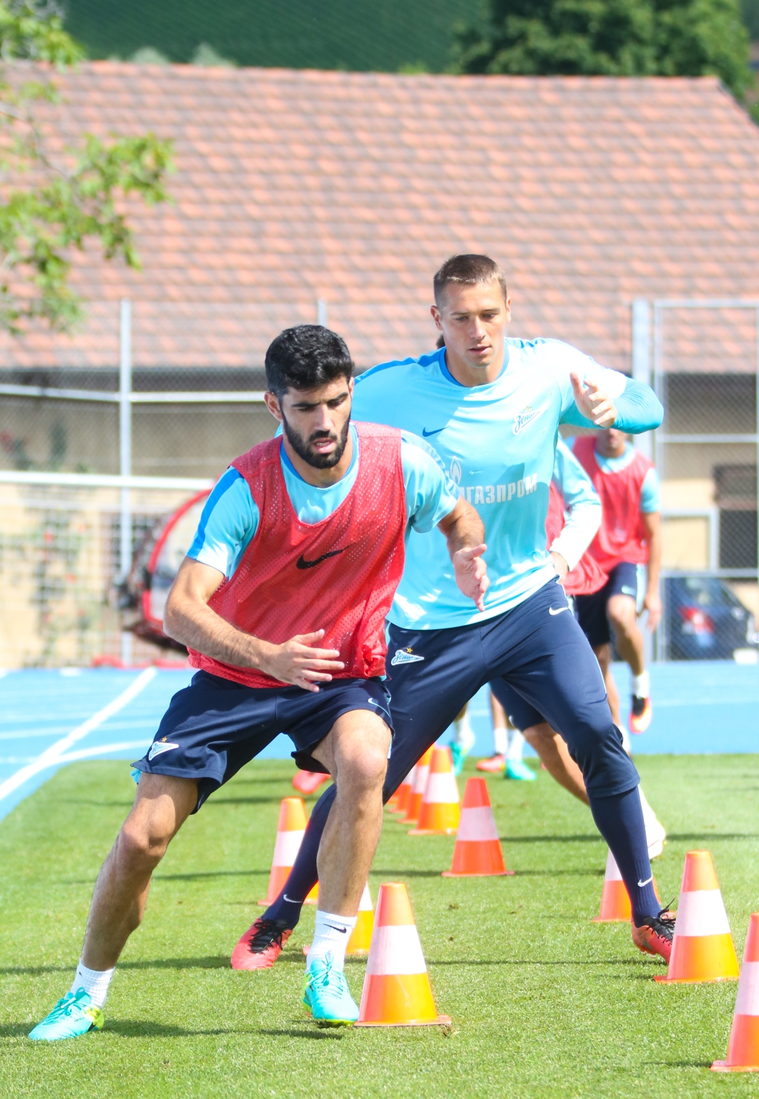 «Газпром»-тренировочные сборы в Швейцарии: утренняя тренировка 15 июля