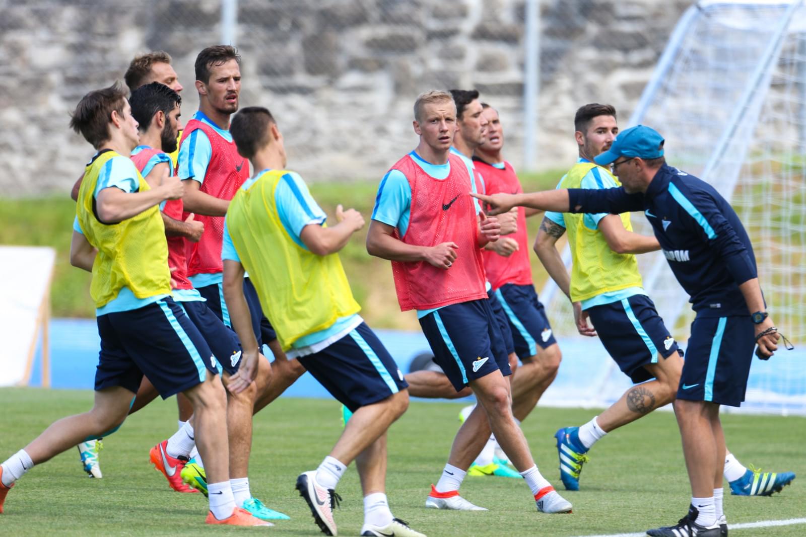 «Газпром»-тренировочные сборы в Швейцарии: утренняя тренировка 15 июля