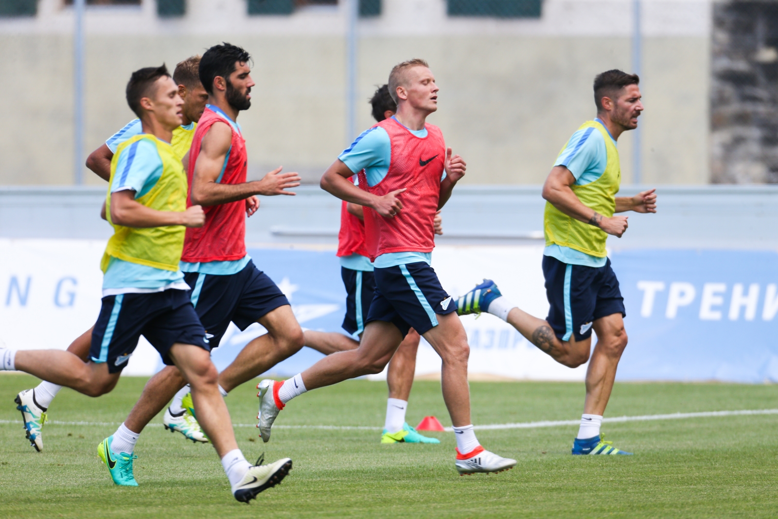 «Газпром»-тренировочные сборы в Швейцарии: утренняя тренировка 15 июля