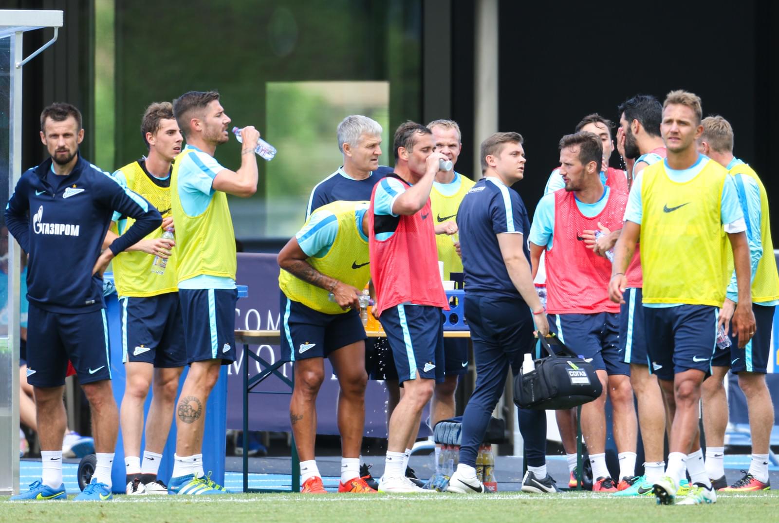 «Газпром»-тренировочные сборы в Швейцарии: утренняя тренировка 15 июля