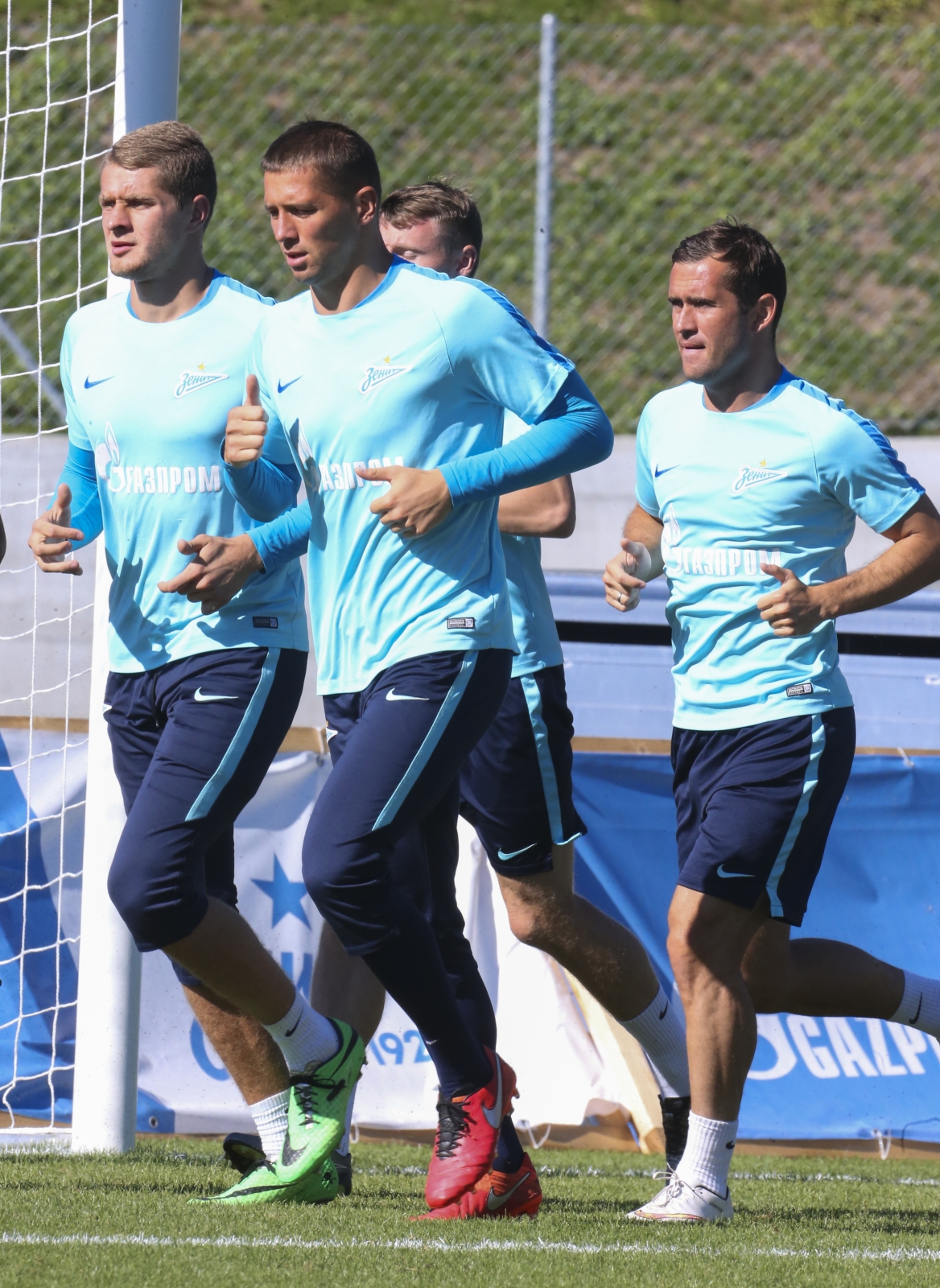 «Газпром»-тренировочные сборы в Швейцарии: вечерняя тренировка 17 июля