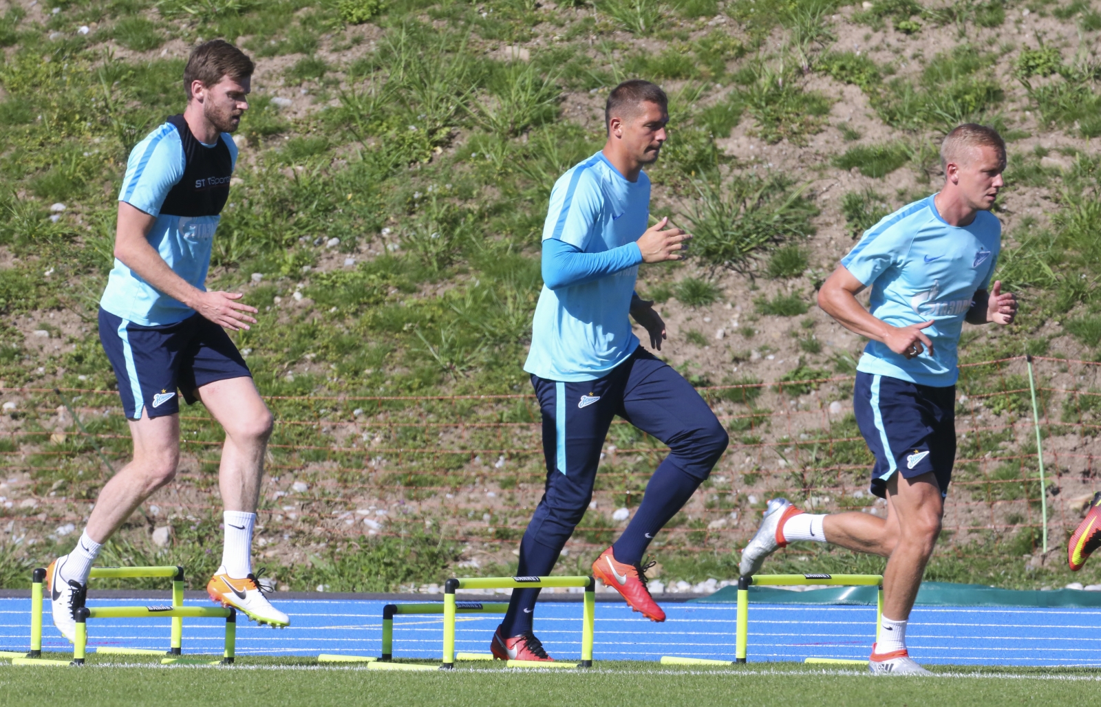 «Газпром»-тренировочные сборы в Швейцарии: вечерняя тренировка 17 июля