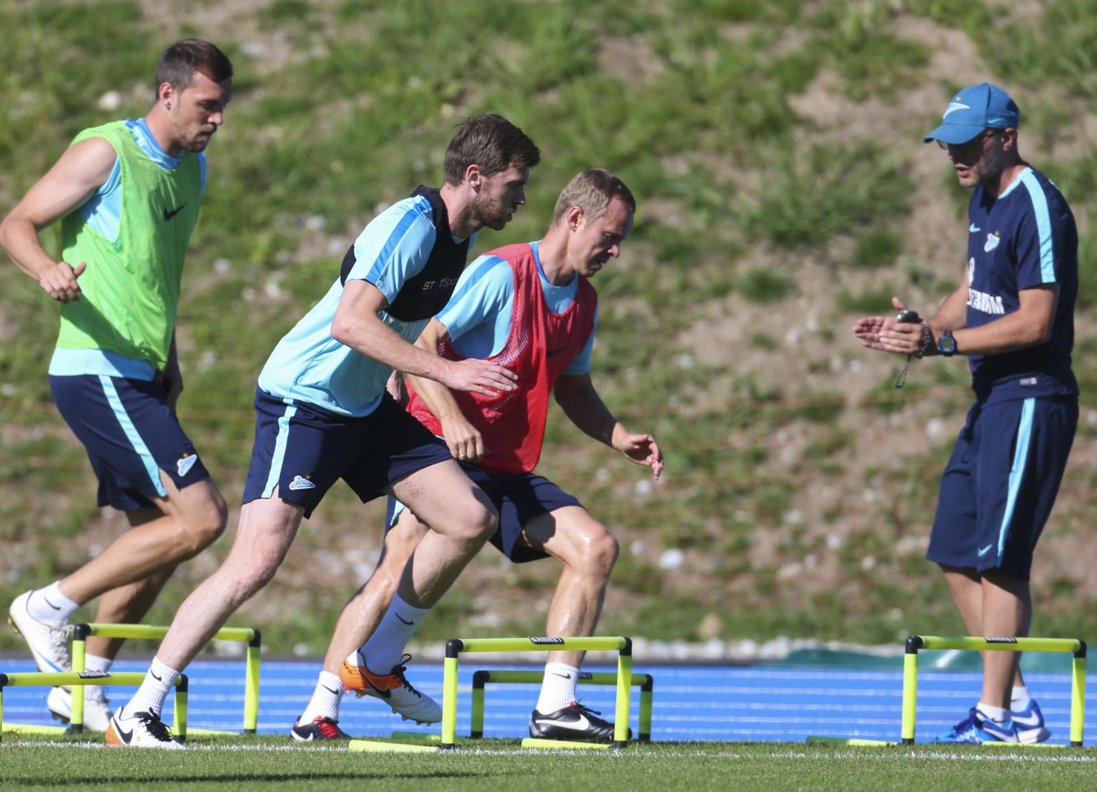 «Газпром»-тренировочные сборы в Швейцарии: вечерняя тренировка 17 июля