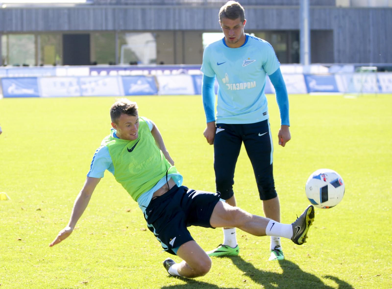 «Газпром»-тренировочные сборы в Швейцарии: вечерняя тренировка 17 июля