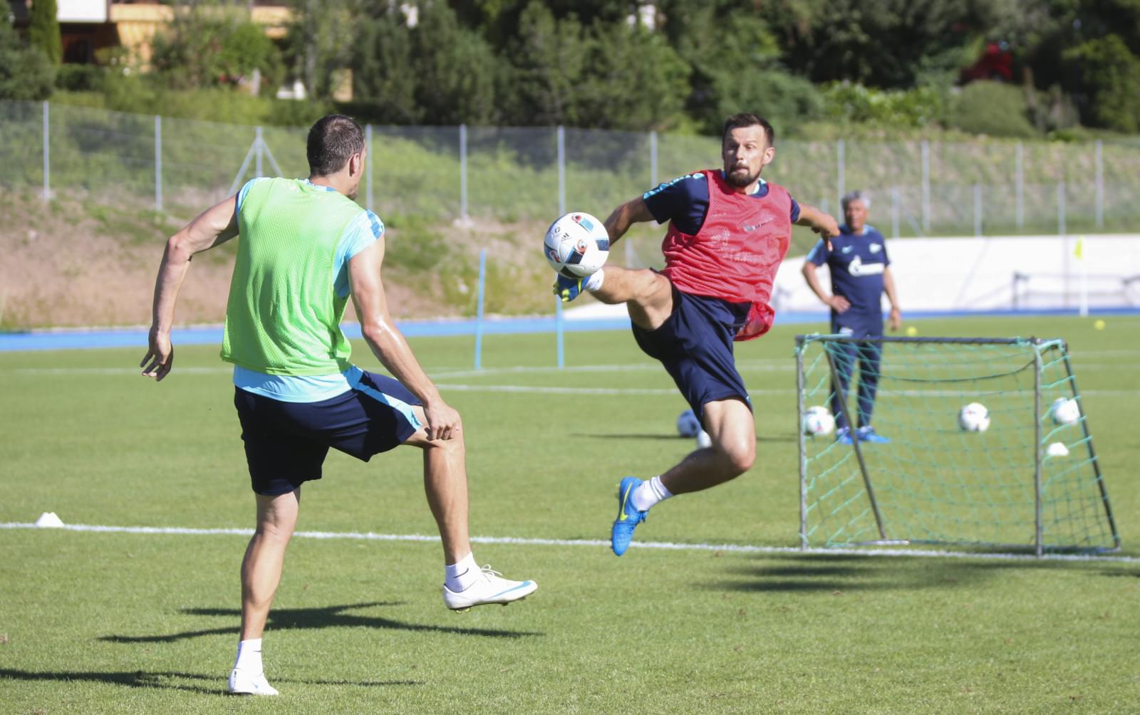 «Газпром»-тренировочные сборы в Швейцарии: вечерняя тренировка 17 июля