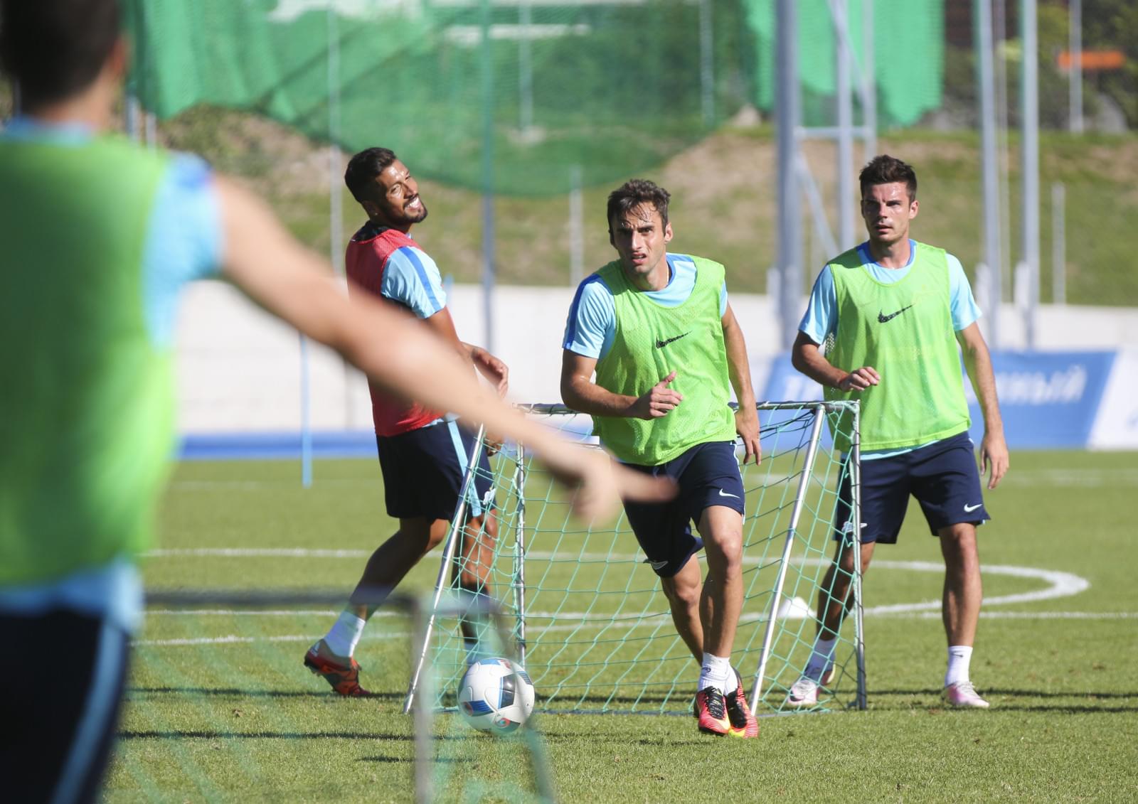 «Газпром»-тренировочные сборы в Швейцарии: вечерняя тренировка 17 июля