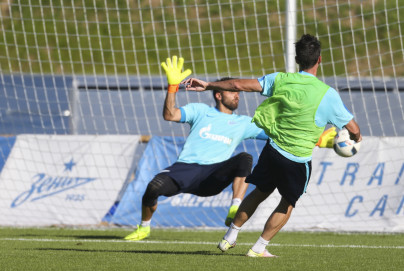 «Газпром»-тренировочные сборы в Швейцарии: вечерняя тренировка 17 июля