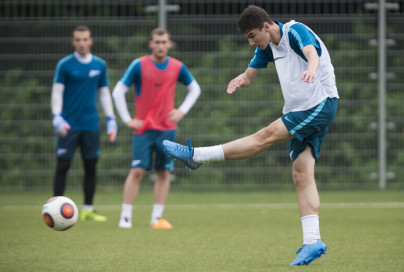 Тренировка «Зенит»-2 перед матчем с «Динамо»