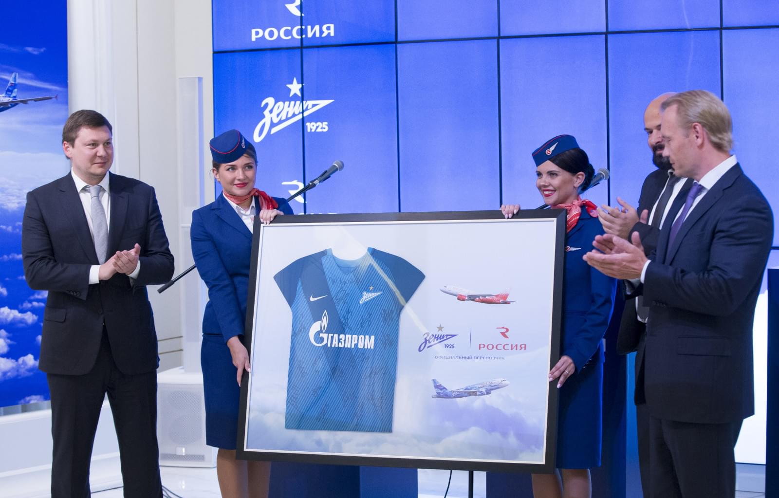 «Зенит» и авиакомпания «Россия» объявили о продолжении сотрудничества