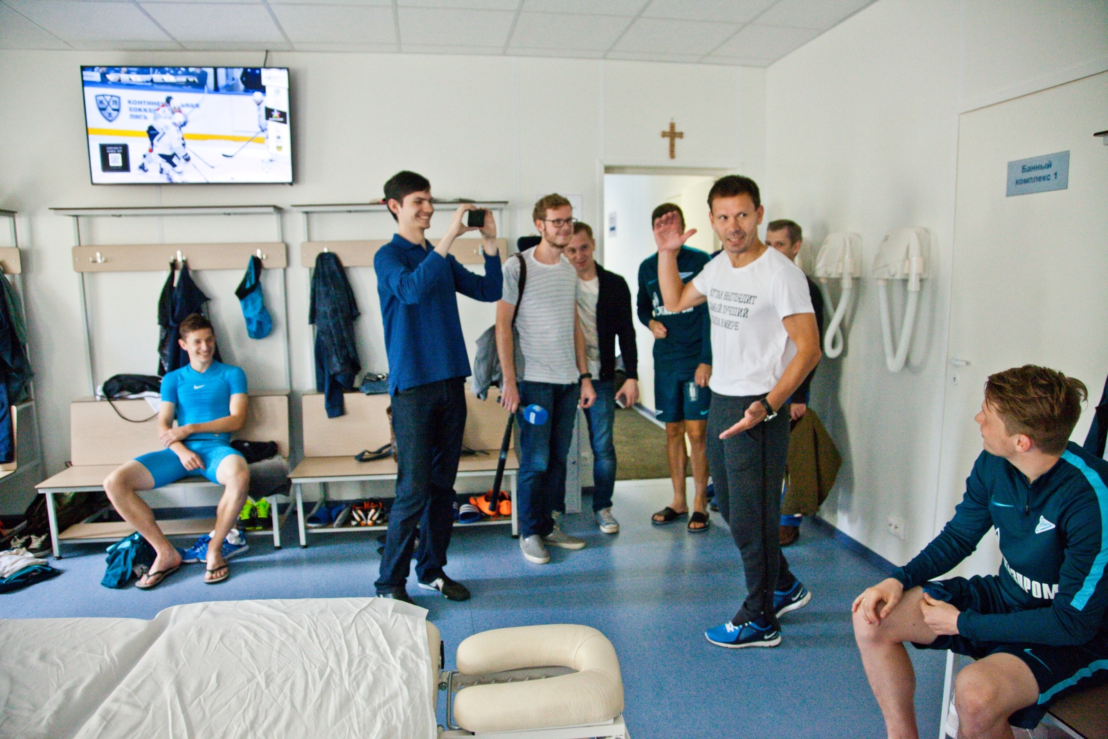 Константин Зырянов провел экскурсию для журналистов на территории тренировочной базы «Зенита»-2