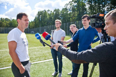 Константин Зырянов провел экскурсию для журналистов на территории тренировочной базы «Зенита»-2