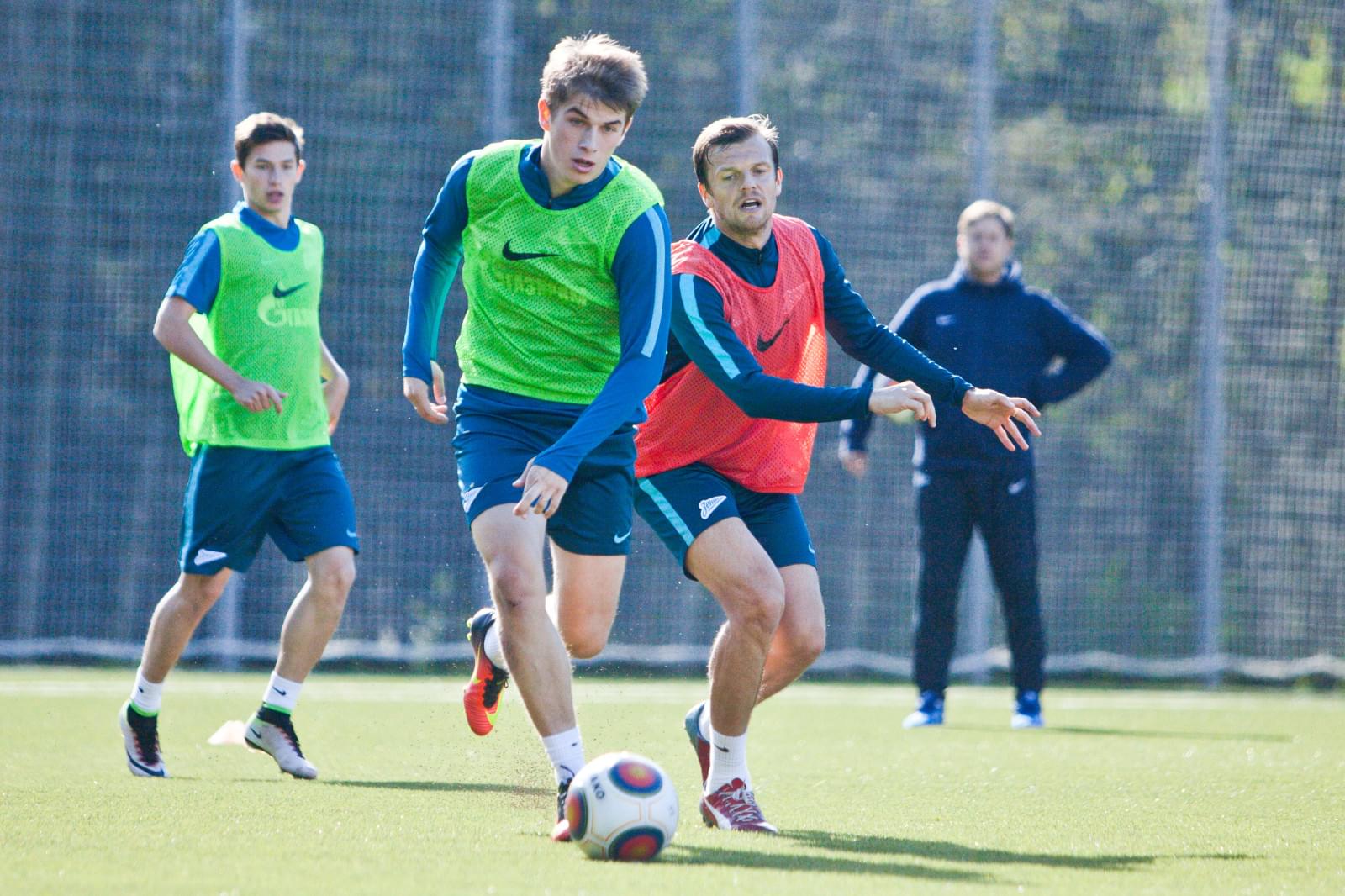 Тренировка «Зенита»-2 перед матчем с «„Тамбовом“»