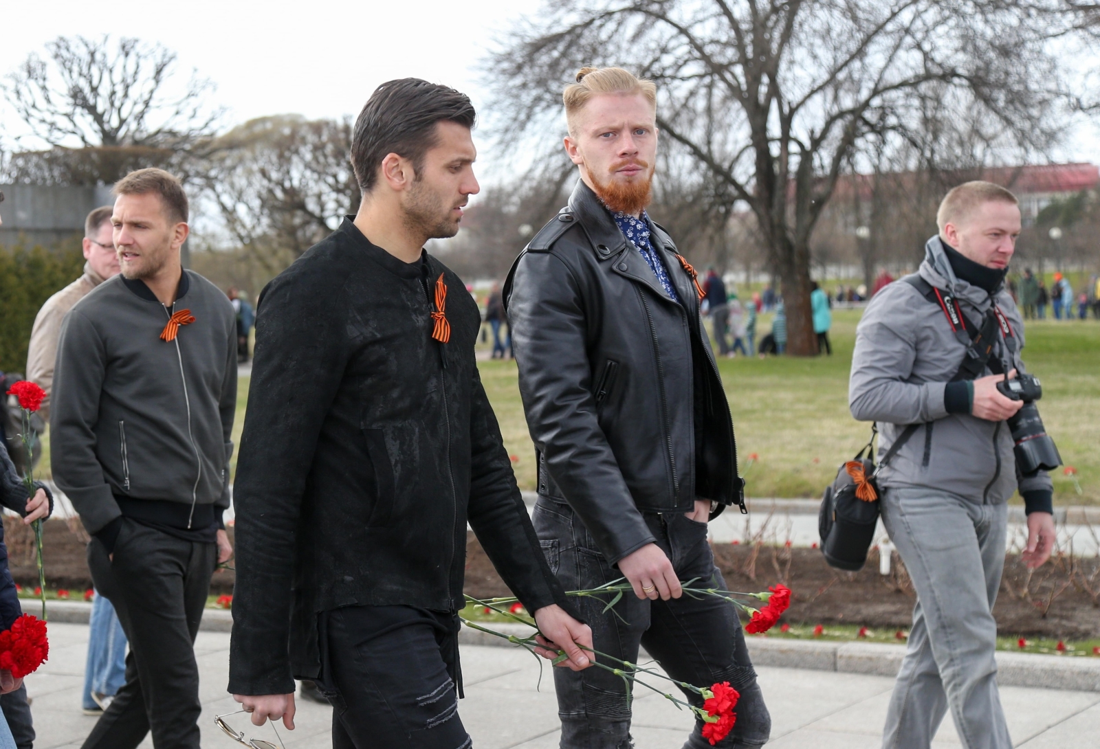 «Зенит» на Пискаревском мемориале