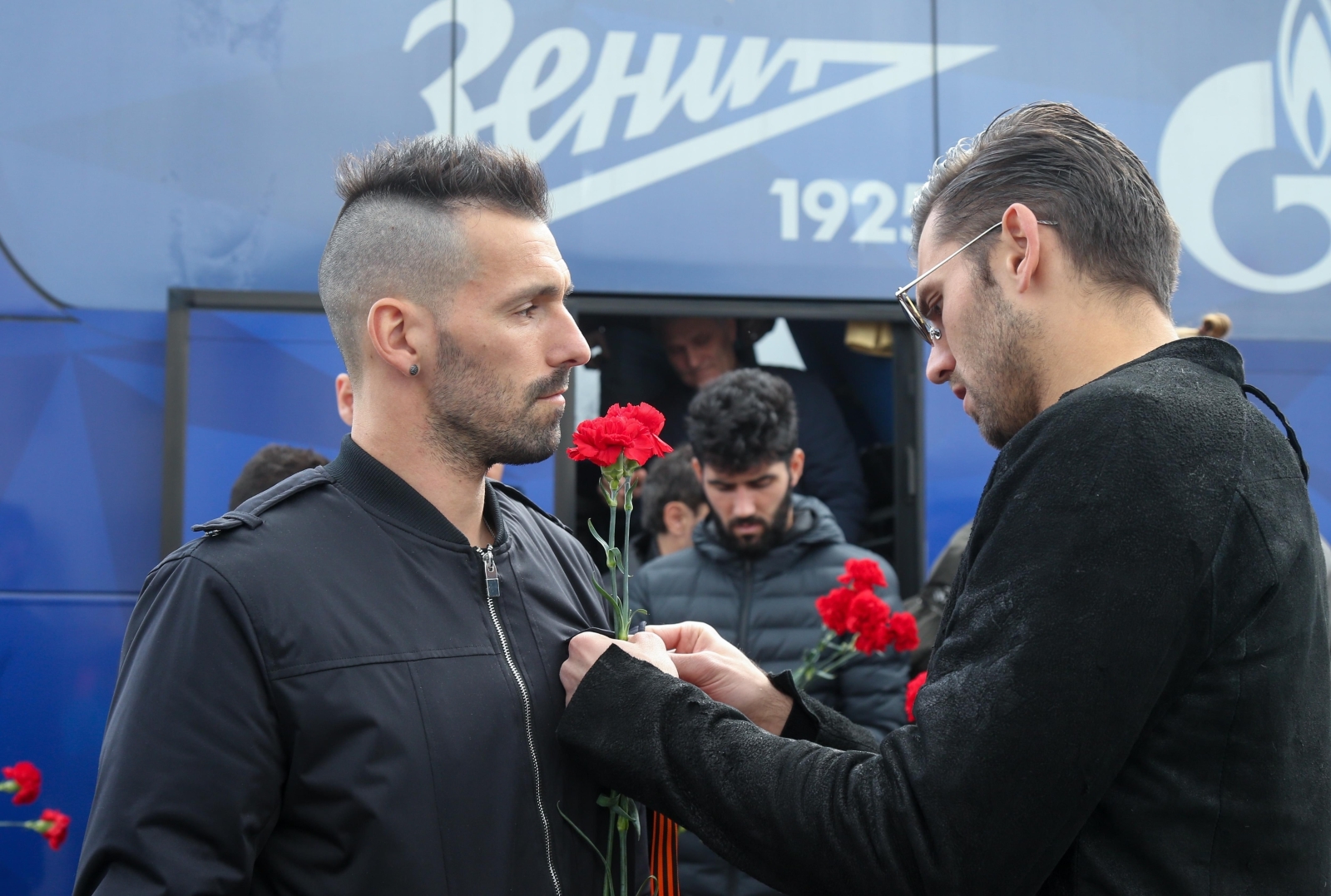 «Зенит» на Пискаревском мемориале