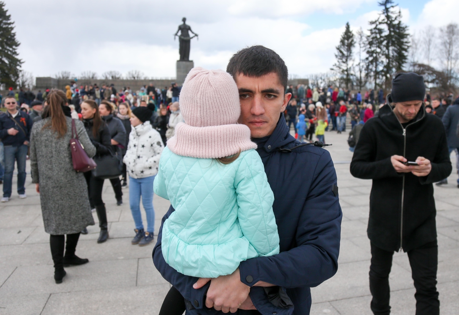 «Зенит» на Пискаревском мемориале
