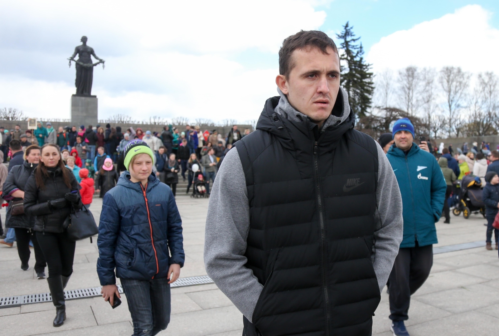 «Зенит» на Пискаревском мемориале