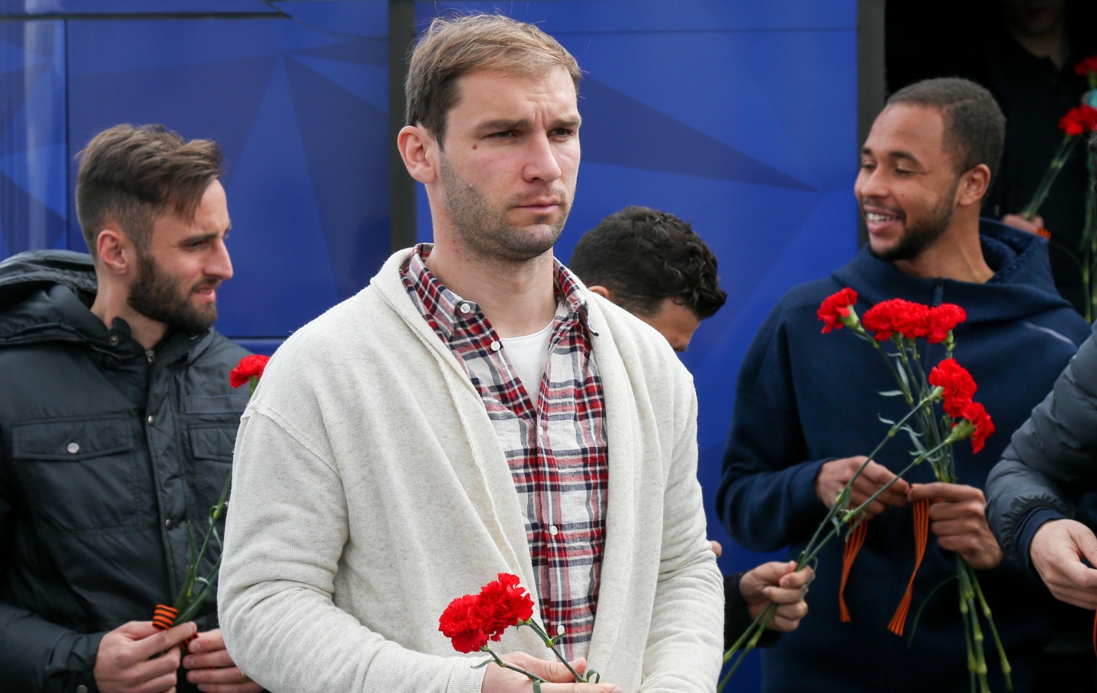 «Зенит» на Пискаревском мемориале