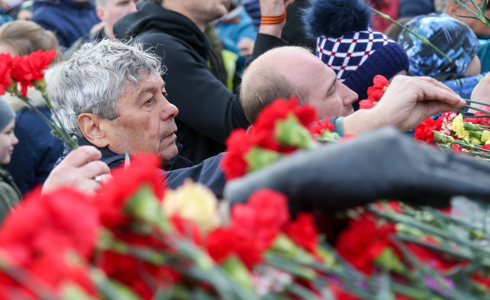 «Зенит» на Пискаревском мемориале