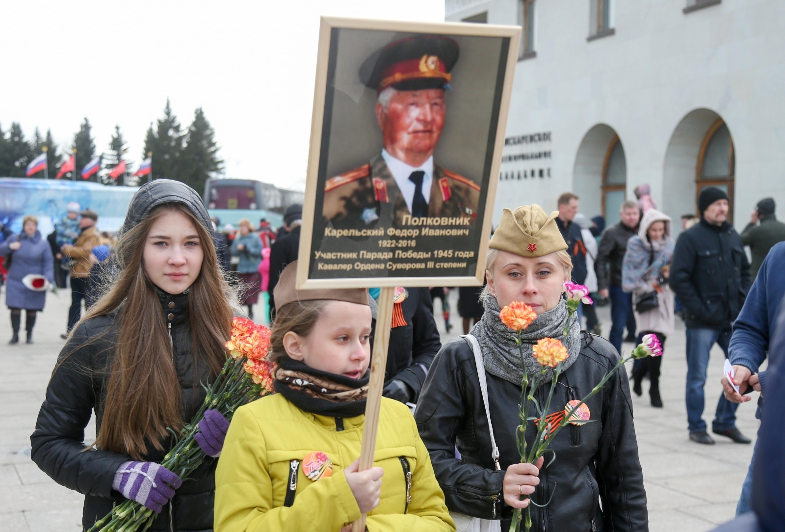 «Зенит» на Пискаревском мемориале
