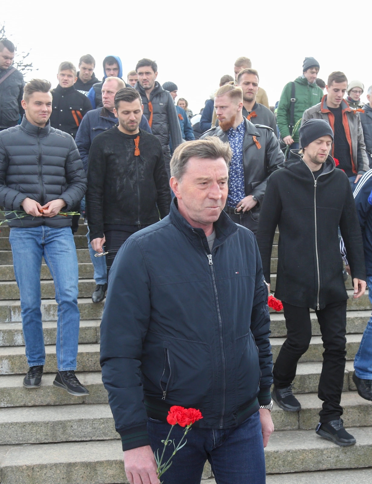 «Зенит» на Пискаревском мемориале