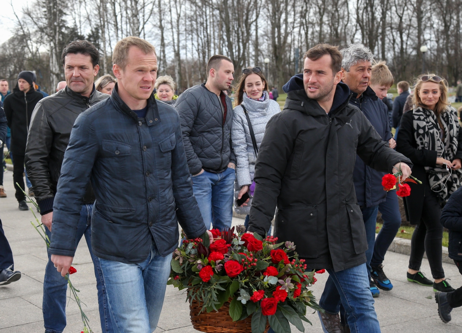 «Зенит» на Пискаревском мемориале