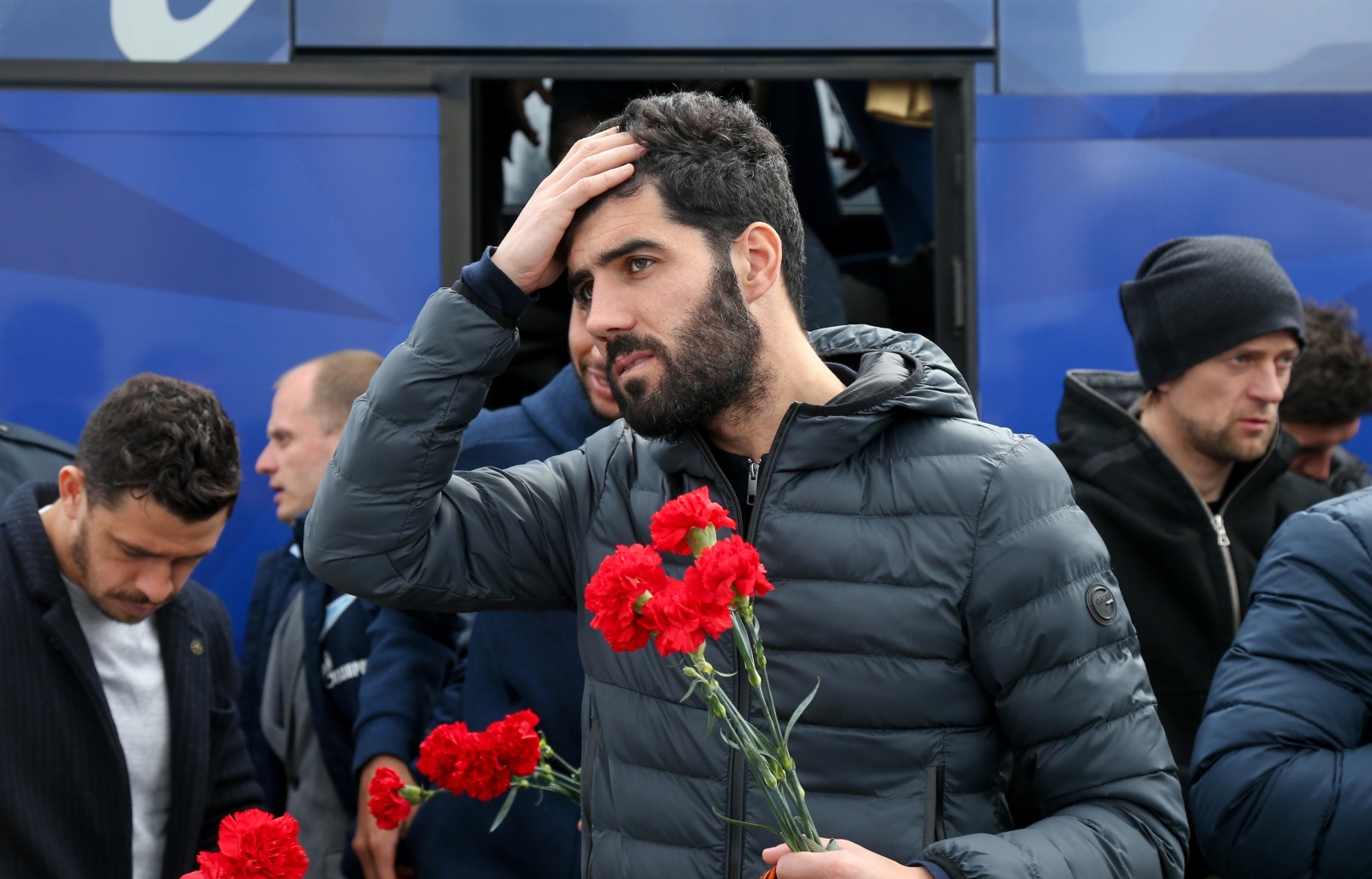 «Зенит» на Пискаревском мемориале