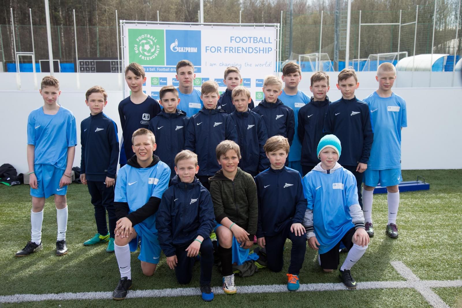 Товарищеский матч между воспитанниками Академии «Зенита» и Детской деревни SOS Пушкин