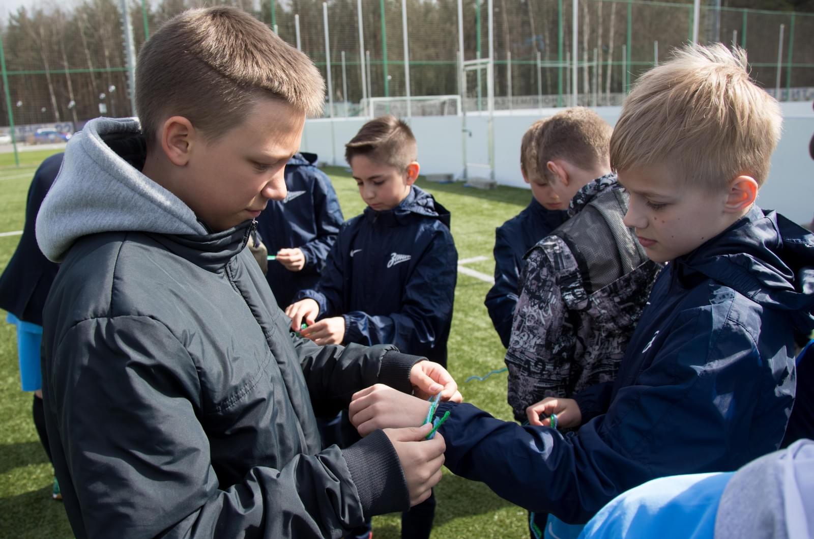 Товарищеский матч между воспитанниками Академии «Зенита» и Детской деревни SOS Пушкин