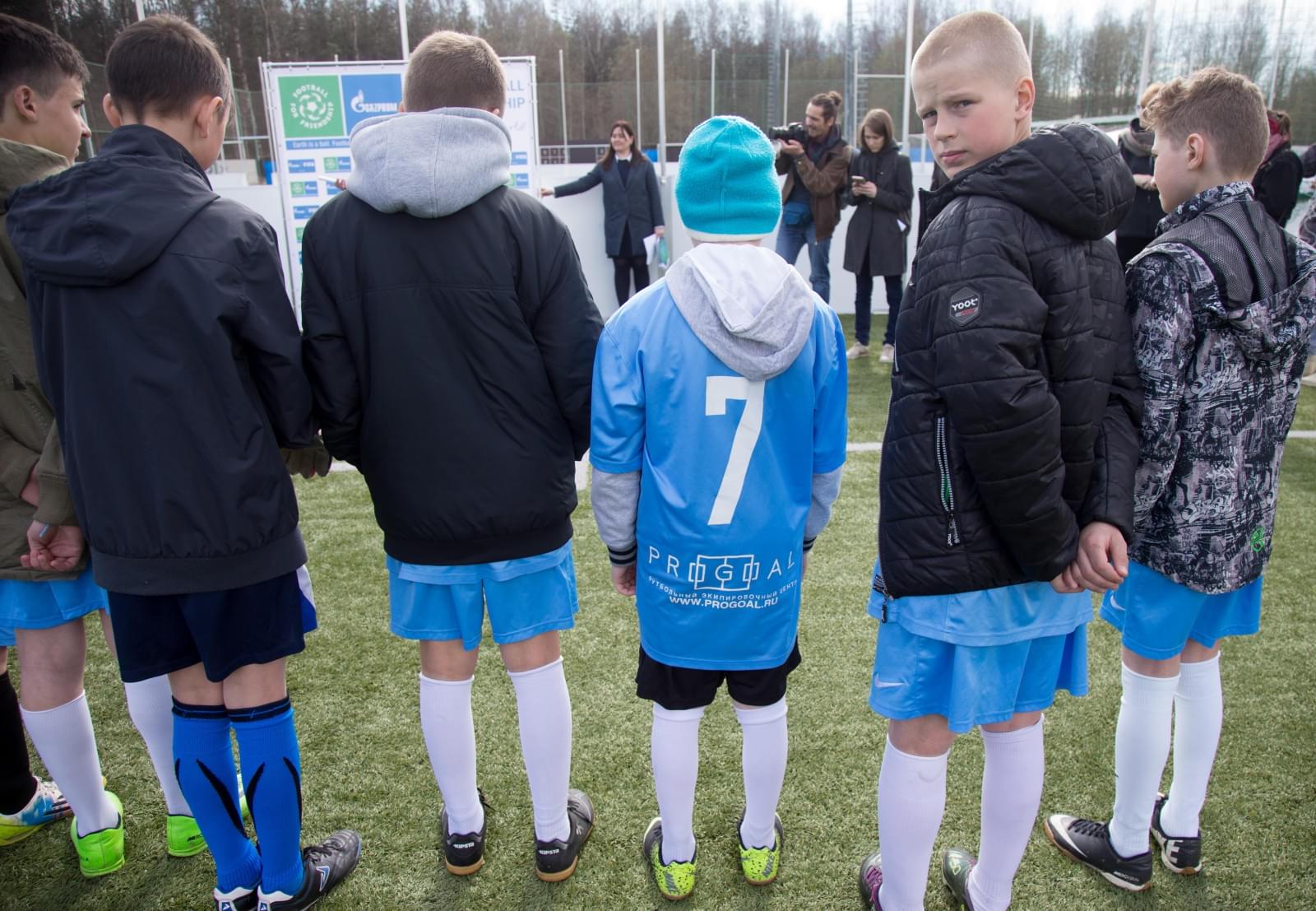 Товарищеский матч между воспитанниками Академии «Зенита» и Детской деревни SOS Пушкин