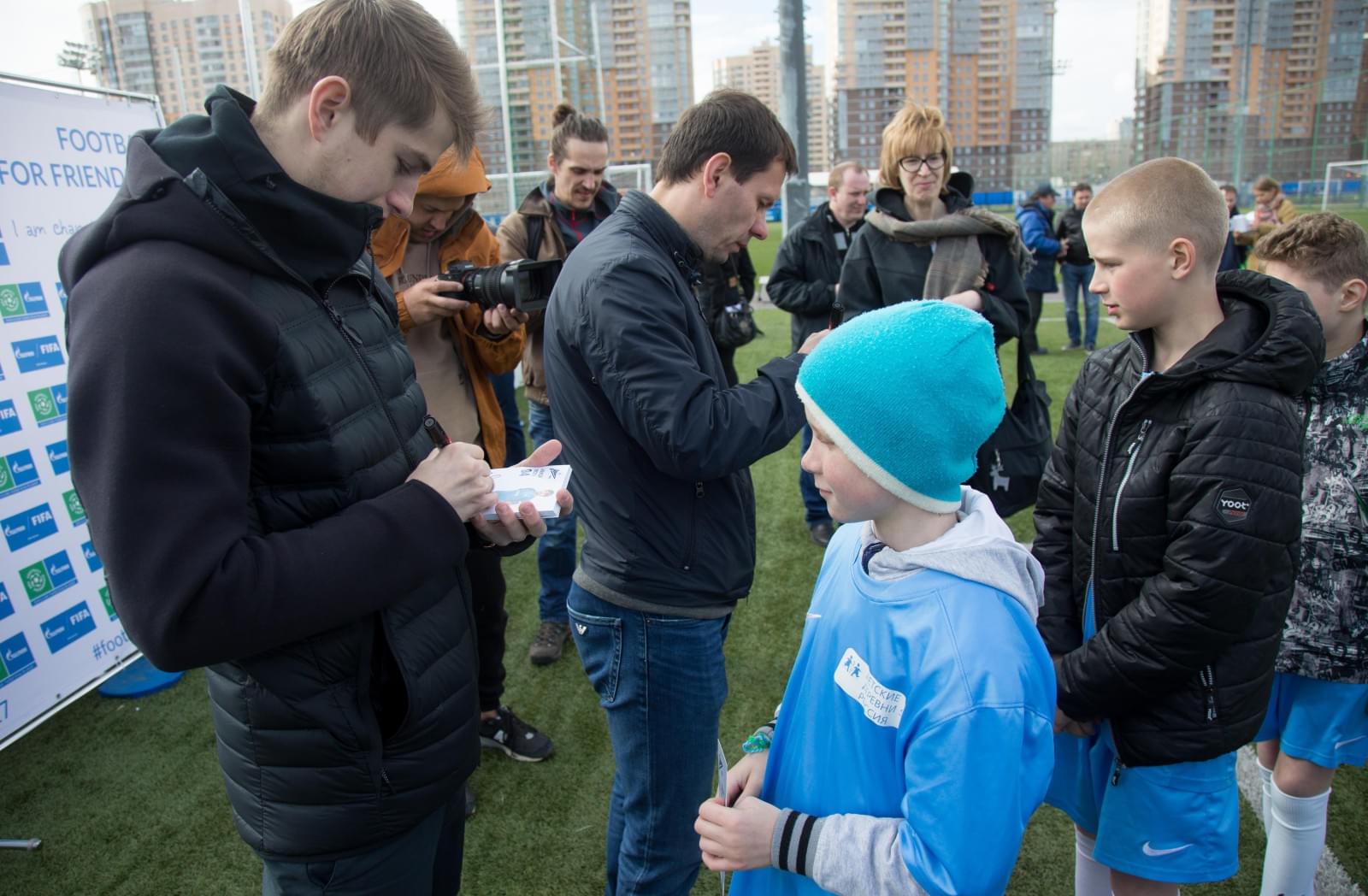 Товарищеский матч между воспитанниками Академии «Зенита» и Детской деревни SOS Пушкин