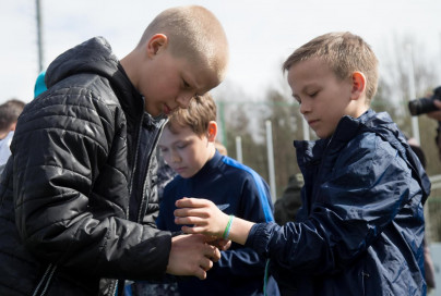 Товарищеский матч между воспитанниками Академии «Зенита» и Детской деревни SOS Пушкин