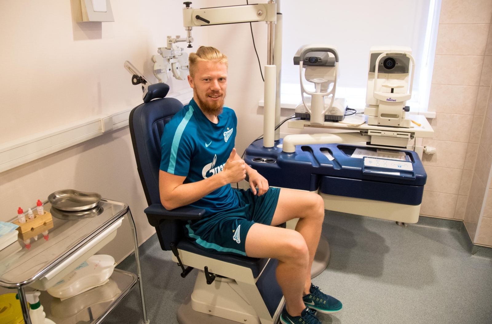 Медосмотр футболистов основного состава ФК «Зенит»