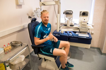 Медосмотр футболистов основного состава ФК «Зенит»