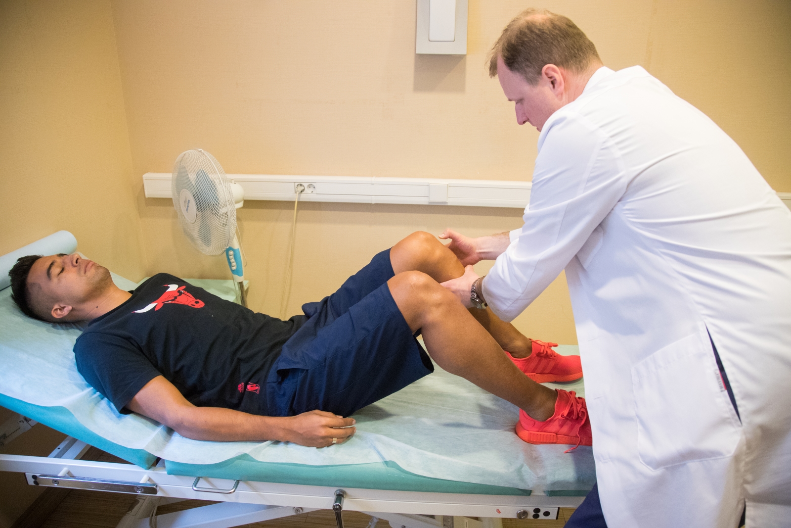 Медосмотр футболистов основного состава ФК «Зенит»