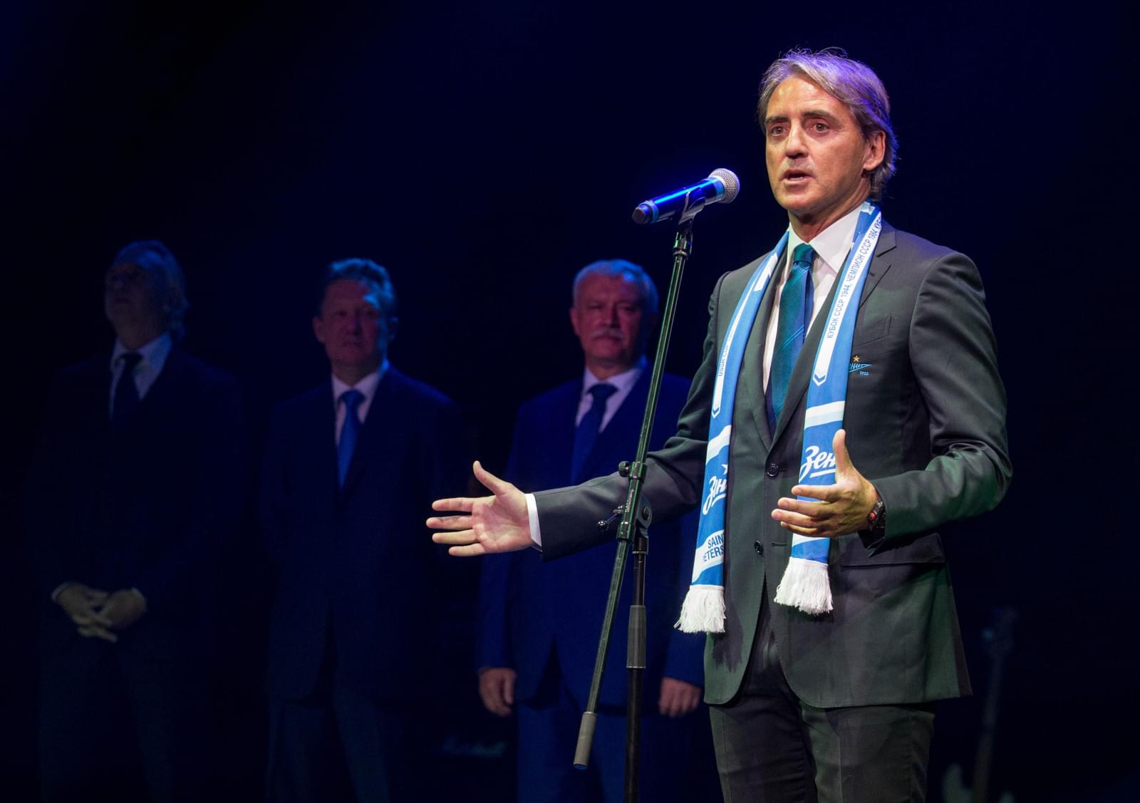 Презентация нового главного тренера «Зенита» Роберто Манчини