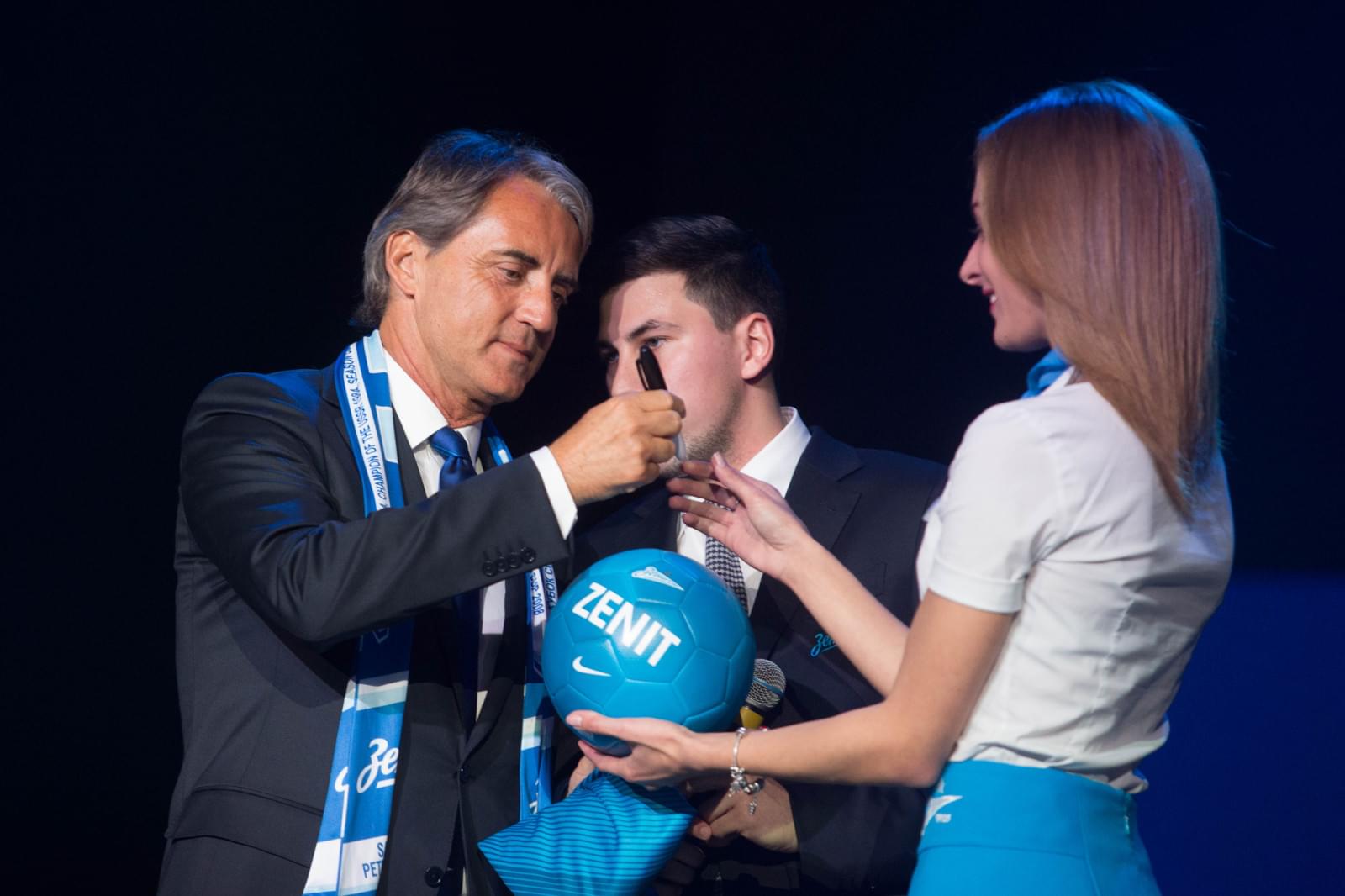 Презентация нового главного тренера «Зенита» Роберто Манчини