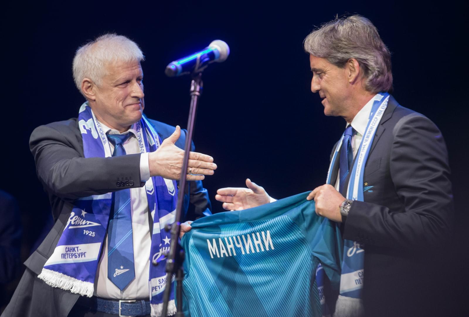 Презентация нового главного тренера «Зенита» Роберто Манчини