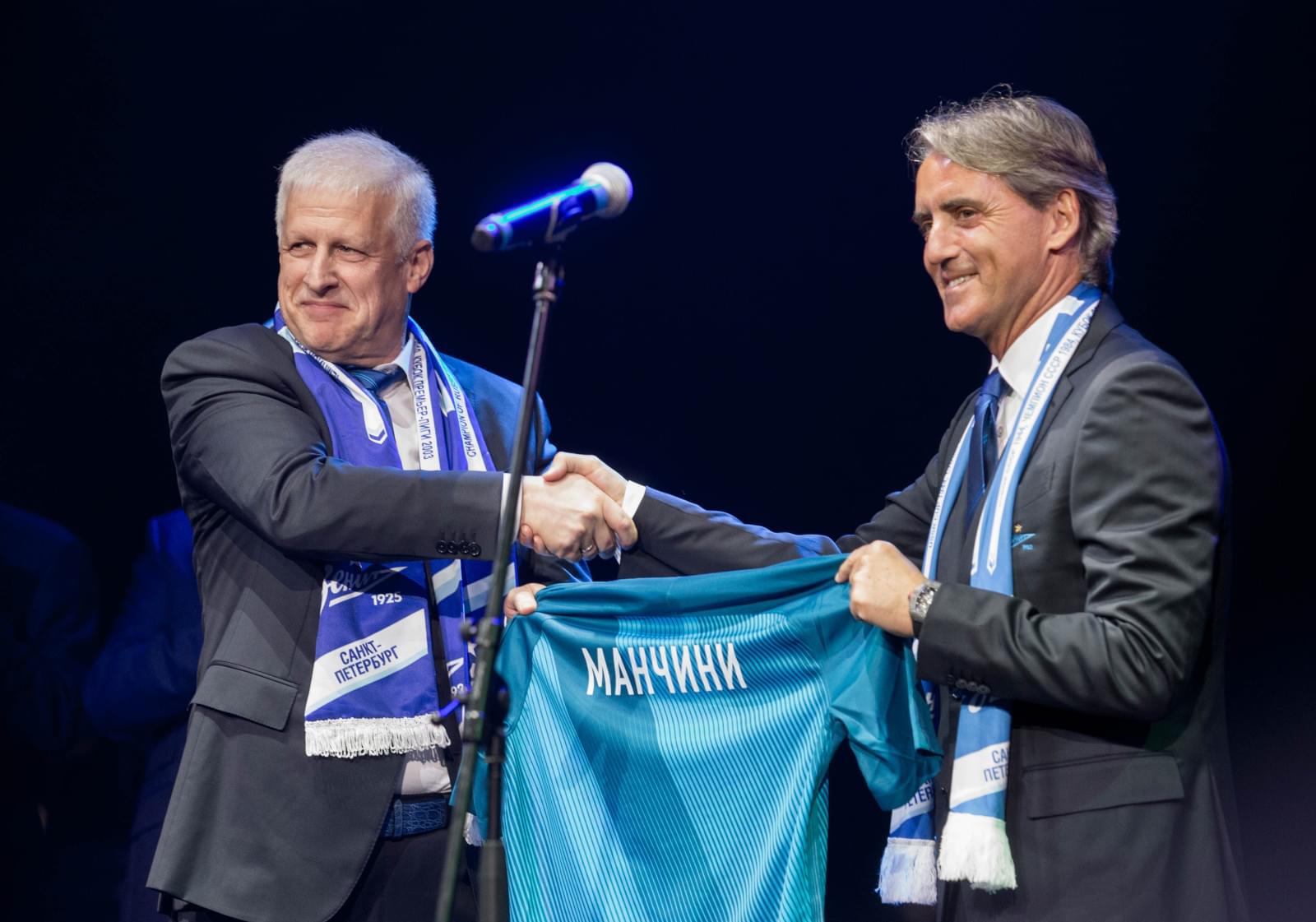 Презентация нового главного тренера «Зенита» Роберто Манчини