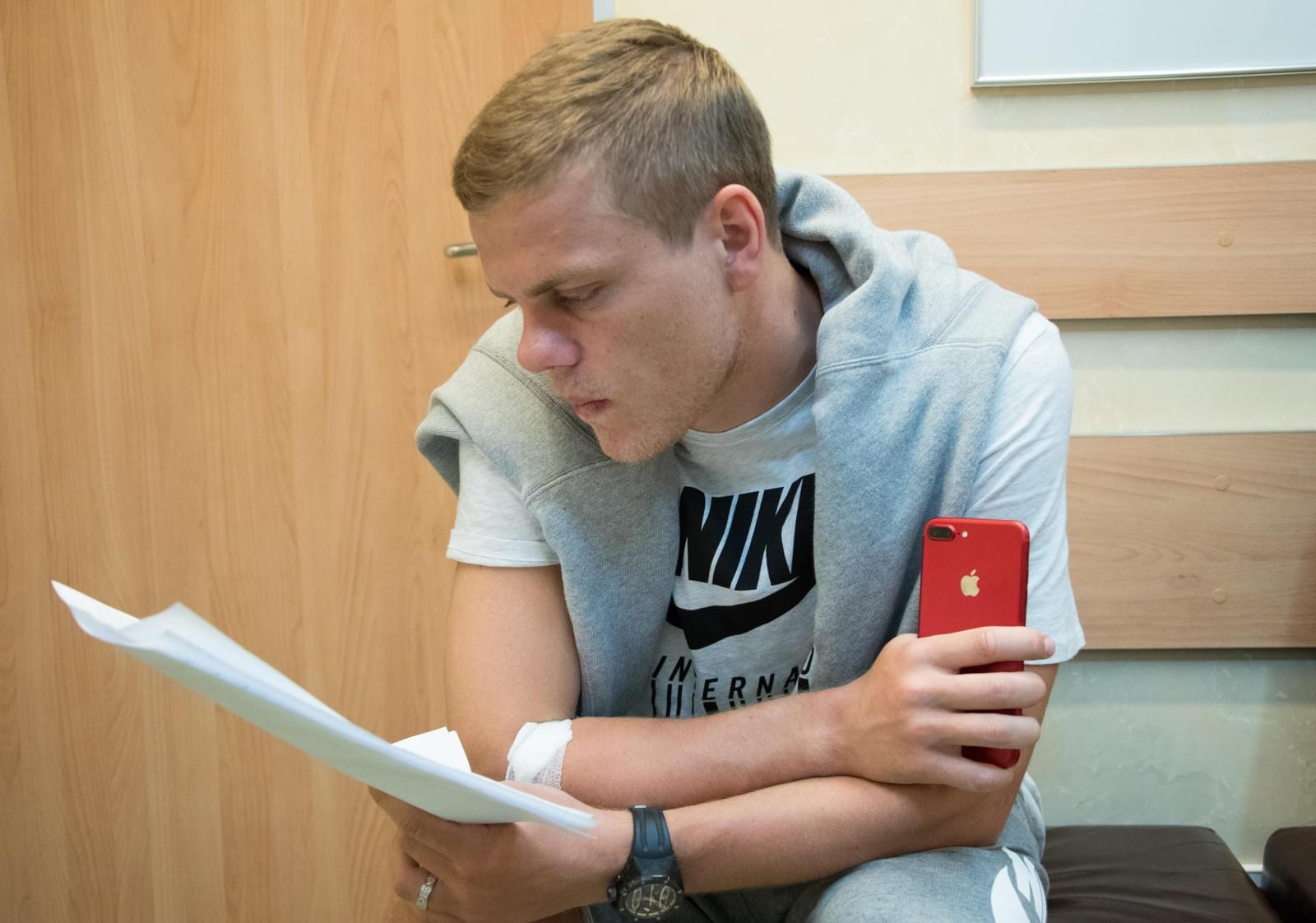 Второй день медосмотр футболистов основного состава ФК «Зенит»